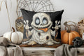 Axyaa Halloween Skeleton Moon Stars Pillow Cover for Sofa Bedroom Car