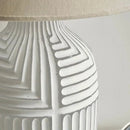 Axyaa Sand Energy-saving Ceramic Desk Lamp: Elegant LED Decoration for Living Room