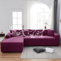Axyaa Solid Color Waterproof Sofa Cover, Elastic Fabric, Full Bag Design