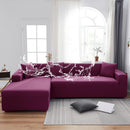Axyaa Solid Color Waterproof Sofa Cover, Elastic Fabric, Full Bag Design