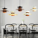 Axyaa UFO Gradient Pendant Light Fixture Mid Century Modern Chandelier