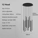 Axyaa Modern LED Chandeliers for Duplex Apartment Stair. Illuminate Living Room with Loft Style Lamp