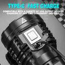 Axya Rechargeable Waterproof COB LED Flashlight for Camping & Hiking