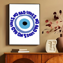 Evil Eyes Abstract Art Canvas Dcor Prints by Axyaa