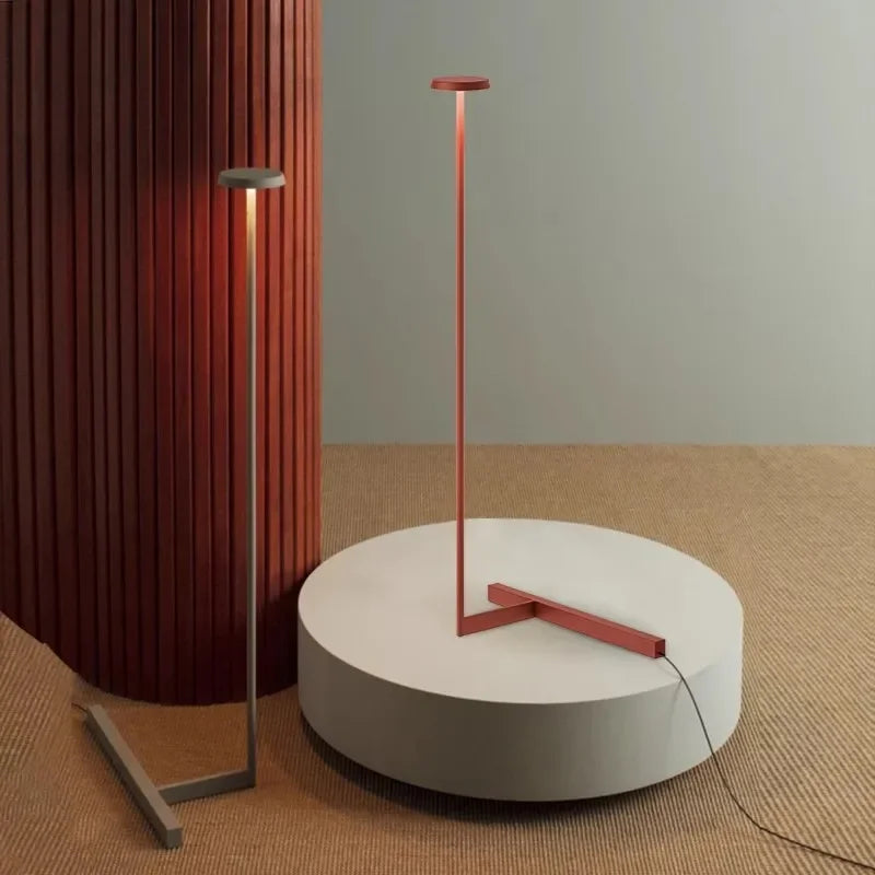 Axyaa Modern Minimalist LED Floor Lamp for Living Room, Hotel, and Bedroom