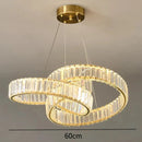 Axyaa Crystal Chandelier Pendant Lamp for Modern Interior Lighting