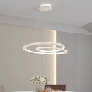 Axyaa LED Ring Chandelier for Modern Living Room, Bedroom, Dining Room Decor