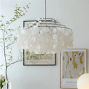 Axyaa Shell Chandelier: Vintage American Wind Chime for Restaurant & Bedroom