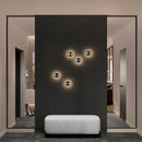 Axyaa Nordic Gold Circular Wall Lamp for Bedroom, Living Room, Dining Room
