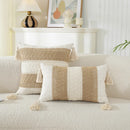 Axyaa Geometric Boho Cotton Cushion Cover for Home Decor