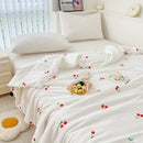 Axyaa Double Layer Yarn Summer Quilt: Soft, Skin-friendly Lightweight Comforter Blanket for Child or Adult