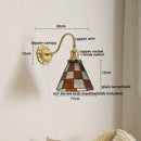 Axyaa Nordic Copper Glass LED Wall Lamp for Home Decor