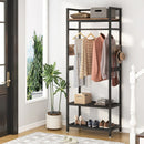 Axyaa Heavy Duty Clothes Rack with Shelf, Freestanding Closet Organizer, Max Load 300LBS