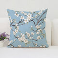 Axyaa Japanese Cherry Blossom Pillowcase 40x40 Covers for Bed and Living Room