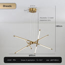 Axyaa Nordic Black LED Ceiling Chandelier for Home Decoration