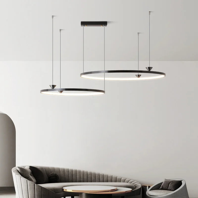 Axyaa Circular All Copper Italian Style LED Pendant Lamp