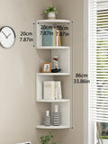 Axyaa 5-Layer Wooden Corner Shelf Stand & Storage for Home & Kitchen Organizers
