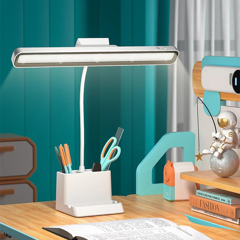 Axyaa LED Desk Lamp: Rechargeable & Dimmable Night Light