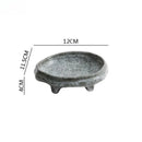 Axyaa Irregular Ceramic Dinner Plate High Foot Sushi Dessert Snack Specialty Tableware