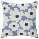 Axyaa Abstract Geometric Pillowcase in Nordic Blue Purple - Peach Skin Fabric