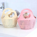 Axyaa Mesh Handheld Bath Storage Basket for Laundry and Bathroom