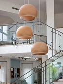Axyaa Nordic Wooden Round Ball Pendant Lamp for Living Room & Bedroom