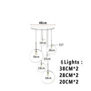 Axyaa Nordic Lava LED Pendant Lights Indoor Lighting Chandelier Kitchen Loft Decor