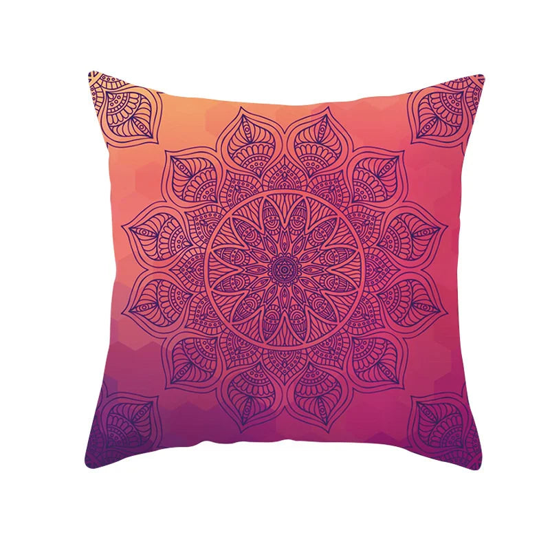 Axyaa Bohemian Geometric Polyester Pillowcase 45x45cm for Home Decor