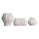 Axyaa Irregular Stripes Ceramic Vase for Home Decoration and Flower Arrangement
