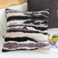 Axyaa Plush Gradient Rabbit Fur Cushion Cover 45x45cm for Sofa Living Room