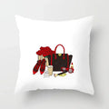 Axyaa Red Cartoon Cushion Cover 45x45cm - Modern Leisure Home Decor Pillow
