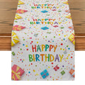 Axyaa Birthday Celebration Table Runner for Family Parties and Kitchen Decor