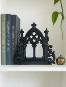 Axyaa Gothic Castle Wood Bookend - Elegant Home & Library Decor for Halloween