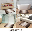 Axyaa 3D Non-Slip Bathroom Carpet 60x150cm Soft Absorbent Door Mat
