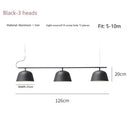 Axyaa Mid Retro Three Head Chandelier LED Pendant Lamp for Kitchen Island, Coffee Bar