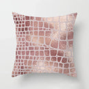Axyaa Pink Geometric Print Decor Pillow Cover for Modern Luxury Home