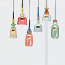 Axyaa Macaron Glass Chandelier: Modern Creative Light Shade for Restaurant, Bar, or Store