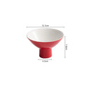 Axyaa Ceramic High Leg Dessert Bowl - Specialty Tableware for Molecular Cuisine