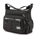 Axyaa Oxford Shoulder Bag: Large Capacity, Multi-Layer Pocket, Casual Men's Fashion Crossbody