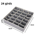 Axyaa Underwear Sock Organizer Drawer - Clothes Storage Box Compartment