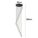 Axyaa Crystal Chandelier Ceiling Light Luxury Modern Pendant Lamp Living Room Bedroom Lighting
