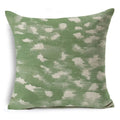 Axyaa Green Floral Pattern Cushion Cover for Home Sofa Car Decor