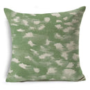 Axyaa Green Floral Pattern Cushion Cover for Home Sofa Car Decor