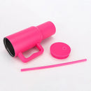 Axyaa Stainless Steel Vacuum Tumbler Mug Handle Straw Lid Cold Hot Drink Travel Car