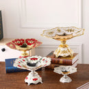Axyaa High-end Zinc Alloy Fruit Plate - European Style Home Decor Craftsmanship