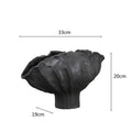 Axyaa Irregular Fold Pattern Ceramic Vase | Wavy Shape Flower Pot & Fruit Dish