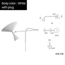 Axyaa Adjustable Industrial Wall Lamp | Creative Nordic Design for Bedroom and Study