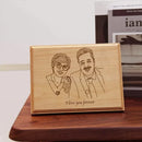 Axyaa Custom Vintage Wooden Photo Frames for Personalized Couple Gifts