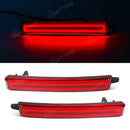 Axyaa LED Rear Bumper Reflector Lights Cadillac SRX Chevy Traverse GMC Acadia