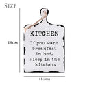 Axya Retro Wood Noodle Board for Breakfast, Letter Print, Storage Tray, Photography Props
